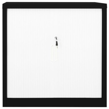 vidaXL Ντουλάπι με Συρόμενη Πόρτα Μαύρο 90x40x90cm Ατσάλινο 1 τεμ.
