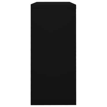 vidaXL Ντουλάπι με Συρόμενη Πόρτα Μαύρο 90x40x90cm Ατσάλινο 1 τεμ.