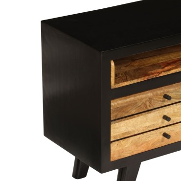 vidaXL Έπιπλο Τηλεόρασης 120x30x50cm από Μασίφ Ξύλο Μάνγκο