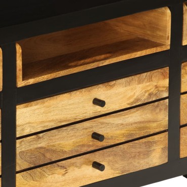 vidaXL Έπιπλο Τηλεόρασης 120x30x50cm από Μασίφ Ξύλο Μάνγκο