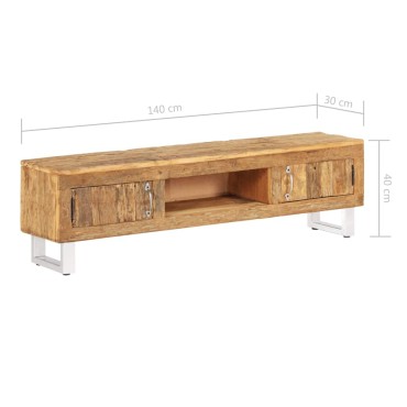 vidaXL Έπιπλο Τηλεόρασης 140x30x40cm Μασίφ Ανακυκλωμένο Ξύλο