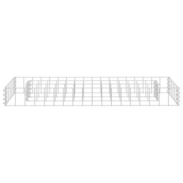 vidaXL Συρματοκιβώτιο-Γλάστρα Υπερυψωμένη 90x30x10 εκ. Γαλβ. Χάλυβας