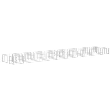 vidaXL Συρματοκιβώτιο-Γλάστρα Υπερυψωμένη 180x30x10 εκ. Γαλβ. Χάλυβας