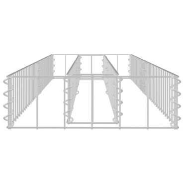 vidaXL Συρματοκιβώτιο-Γλάστρα Υπερυψωμένη 180x30x10 εκ. Γαλβ. Χάλυβας