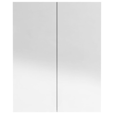 vidaXL Ντουλάπι Μπάνιου με Καθρέφτη 60x15x75cm Λαμπερό Μαύρο από MDF 1 τεμ.