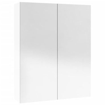 vidaXL Ντουλάπι Μπάνιου με Καθρέφτη 60x15x75cm Λαμπερό Λευκό από MDF 1 τεμ.