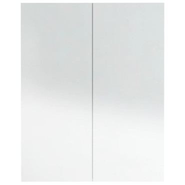 vidaXL Ντουλάπι Μπάνιου με Καθρέφτη 60x15x75cm Λαμπερό Λευκό από MDF 1 τεμ.