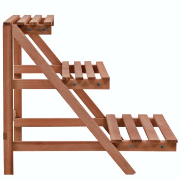 vidaXL Ραφιέρα Φυτών Τριώροφη 48 x 45 x 40 εκ. από Ξύλο Κέδρου