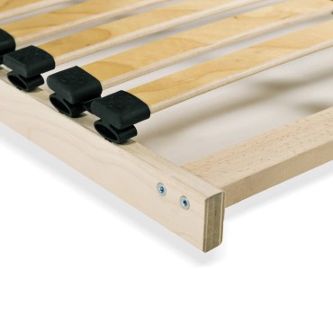 vidaXL Τελάρο Κρεβατιού με 28 Σανίδες & 7 Ζώνες 120 x 200 εκ.
