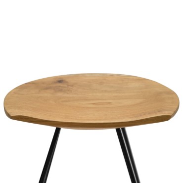 vidaXL Σκαμπό Μπαρ 2 τεμ. από Μασίφ Ξύλο Teak 40x40x79cm