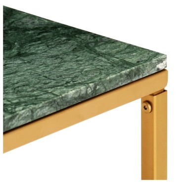 vidaXL Τραπεζάκι Σαλονιού Πράσινο 60x60x35cm Πέτρα με Μαρμάρινη Υφή 1 τεμ.