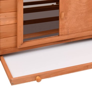 vidaXL Κοτέτσι 150 x 96 x 110 εκ. από Μασίφ Ξύλο Ελάτης