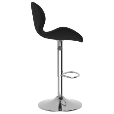 vidaXL Σκαμπό Μπαρ 2 τεμ. Μαύρα Βελούδινα 48x51x(89-111)cm