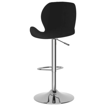 vidaXL Σκαμπό Μπαρ 2 τεμ. Μαύρα Βελούδινα 48x51x(89-111)cm