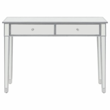 vidaXL Τραπέζι Κονσόλα Καθρέφτης 106,5x38x76,5cm από MDF & Γυαλί 1 τεμ.