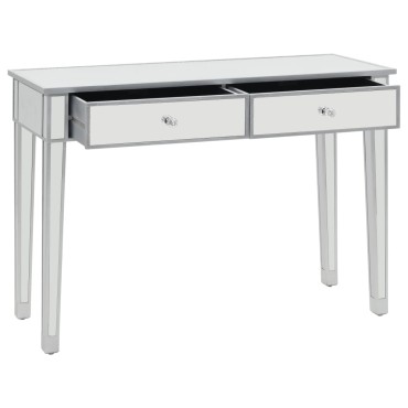 vidaXL Τραπέζι Κονσόλα Καθρέφτης 106,5x38x76,5cm από MDF & Γυαλί 1 τεμ.