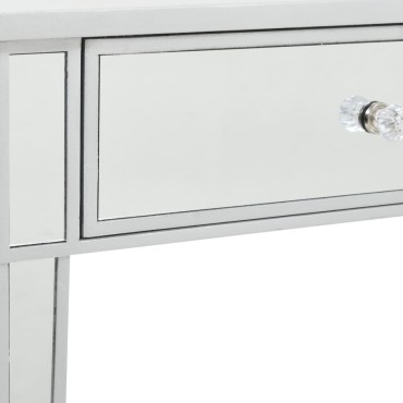 vidaXL Τραπέζι Κονσόλα Καθρέφτης 106,5x38x76,5cm από MDF & Γυαλί 1 τεμ.