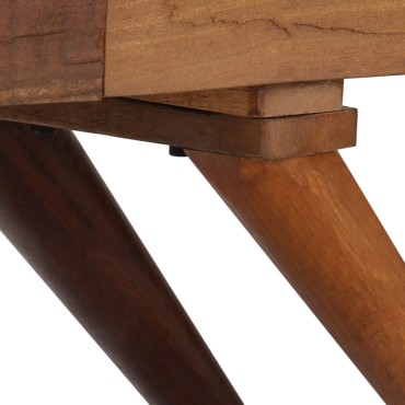 vidaXL Μπουφές Καφέ 110x30x75cm από Μασίφ Ανακυκλωμένο Ξύλο 1 τεμ.
