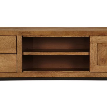 vidaXL Έπιπλο Τηλεόρασης 140x30x40cm από Μασίφ Ξύλο Μάνγκο