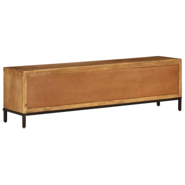 vidaXL Έπιπλο Τηλεόρασης 140x30x40cm από Μασίφ Ξύλο Μάνγκο