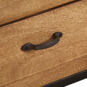 vidaXL Έπιπλο Τηλεόρασης 140x30x40cm από Μασίφ Ξύλο Μάνγκο