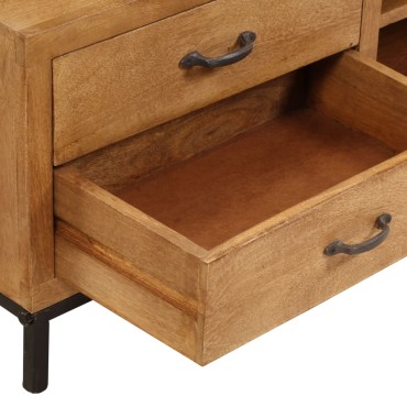 vidaXL Έπιπλο Τηλεόρασης 140x30x40cm από Μασίφ Ξύλο Μάνγκο