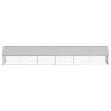 vidaXL Κοτέτσι - Κλουβί Εξωτ. Χώρου 2x12x2 μ. από Γαλβανισμένο Χάλυβα
