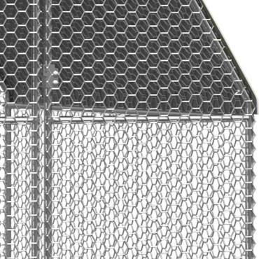 vidaXL Κοτέτσι - Κλουβί Εξωτ. Χώρου 2x12x2 μ. από Γαλβανισμένο Χάλυβα