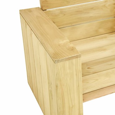 vidaXL Καρέκλες Κήπου 2 τεμ. 89x76x76cm Εμποτισμένο Ξύλο Πεύκου