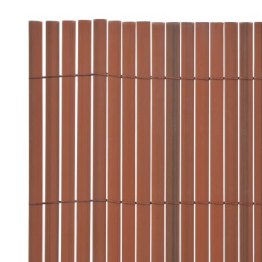 vidaXL Περίφραξη Κήπου Διπλής Όψης Καφέ 90x300cm από PVC