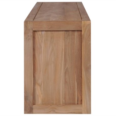 vidaXL Έπιπλο Τηλεόρασης 120x30x40cm Μασίφ Ξύλο Teak/Φυσικό Φινίρισμα