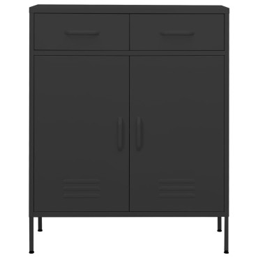 vidaXL Ντουλάπι Αποθήκευσης Ανθρακί 80x35x101,5cm από Ατσάλι 1 τεμ.
