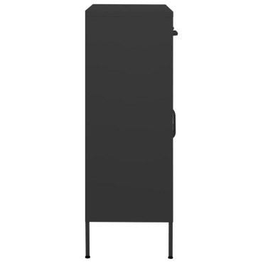 vidaXL Ντουλάπι Αποθήκευσης Ανθρακί 80x35x101,5cm από Ατσάλι 1 τεμ.