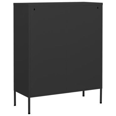 vidaXL Ντουλάπι Αποθήκευσης Ανθρακί 80x35x101,5cm από Ατσάλι 1 τεμ.