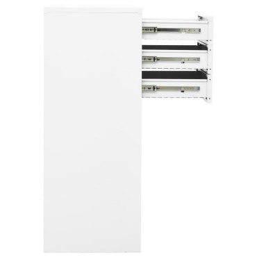vidaXL Ντουλάπα Γραφείου Λευκή 90x40x102cm Ατσάλινη 1 τεμ.