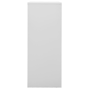 vidaXL Ντουλάπα Γραφείου Ανοιχτό Γκρι 90x40x102cm Ατσάλινη 1 τεμ.