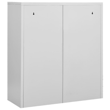 vidaXL Ντουλάπα Γραφείου Ανοιχτό Γκρι 90x40x102cm Ατσάλινη 1 τεμ.