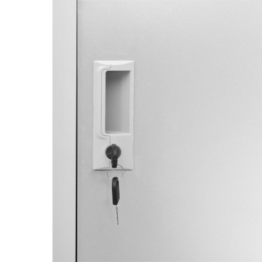 vidaXL Φοριαμός Ανοιχτό Γκρι 90x45x92,5cm Ατσάλινος 1 τεμ.