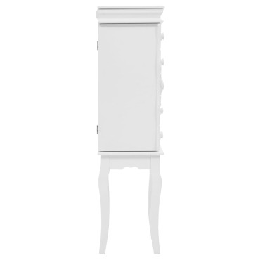 vidaXL Κοσμηματοθήκη Δαπέδου Λευκή 34x26x94cm 1 τεμ.