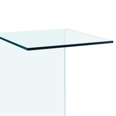 vidaXL Τραπέζι Βοηθητικό 40x40x60cm από Ψημένο Γυαλί 1 τεμ.