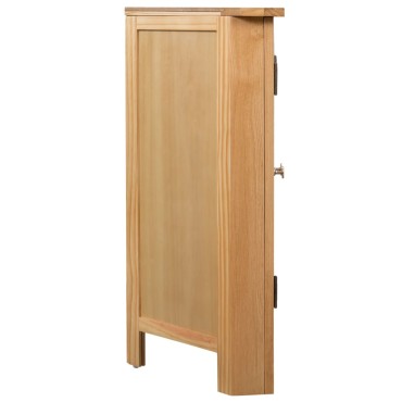 vidaXL Ντουλάπι Γωνιακό 80x33,5x78cm από Μασίφ Ξύλο Δρυός 1 τεμ.
