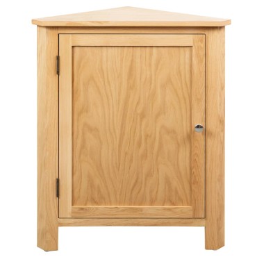 vidaXL Ντουλάπι Γωνιακό 59x45x80cm από Μασίφ Ξύλο Δρυός 1 τεμ.
