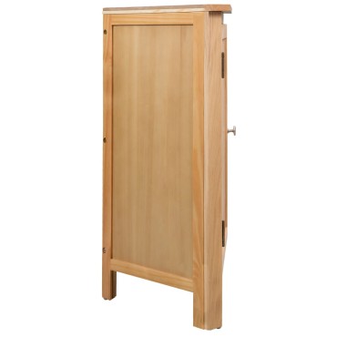vidaXL Ντουλάπι Γωνιακό 59x45x80cm από Μασίφ Ξύλο Δρυός 1 τεμ.