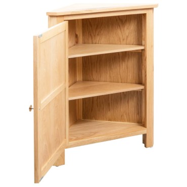 vidaXL Ντουλάπι Γωνιακό 59x45x80cm από Μασίφ Ξύλο Δρυός 1 τεμ.
