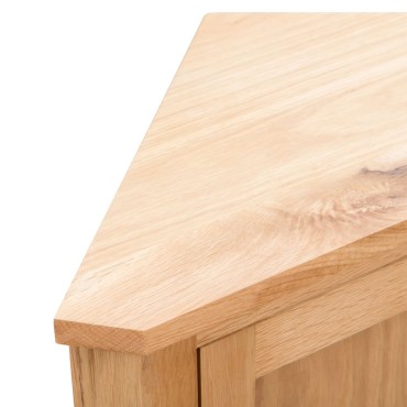 vidaXL Ντουλάπι Γωνιακό 59x45x80cm από Μασίφ Ξύλο Δρυός 1 τεμ.