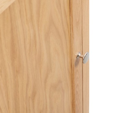 vidaXL Ντουλάπι Γωνιακό 59x45x80cm από Μασίφ Ξύλο Δρυός 1 τεμ.