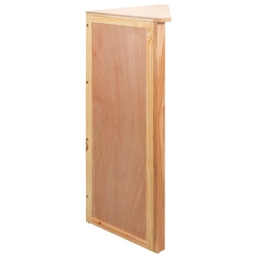 vidaXL Ραφιέρα Γωνιακή 59x36x100cm από Μασίφ Ξύλο Δρυός 1 τεμ.