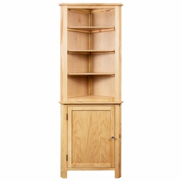 vidaXL Έπιπλο/Ντουλάπι Γωνιακό 59x36x180cm από Μασίφ Ξύλο Δρυός 1 τεμ.