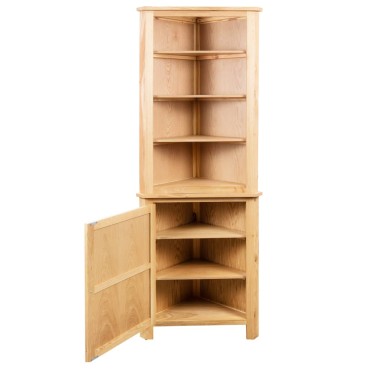vidaXL Έπιπλο/Ντουλάπι Γωνιακό 59x36x180cm από Μασίφ Ξύλο Δρυός 1 τεμ.