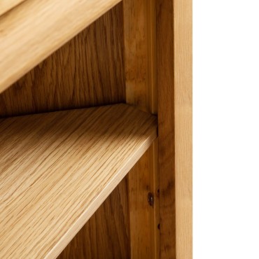 vidaXL Έπιπλο/Ντουλάπι Γωνιακό 59x36x180cm από Μασίφ Ξύλο Δρυός 1 τεμ.